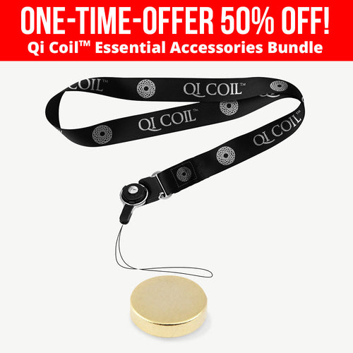 Lanyard de Qi Coil™ y Imán Terapéutico de Oro (Para Concentrar la Energía)